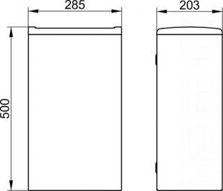 Мусорное ведро Keuco Collection Moll 12788010001 хром